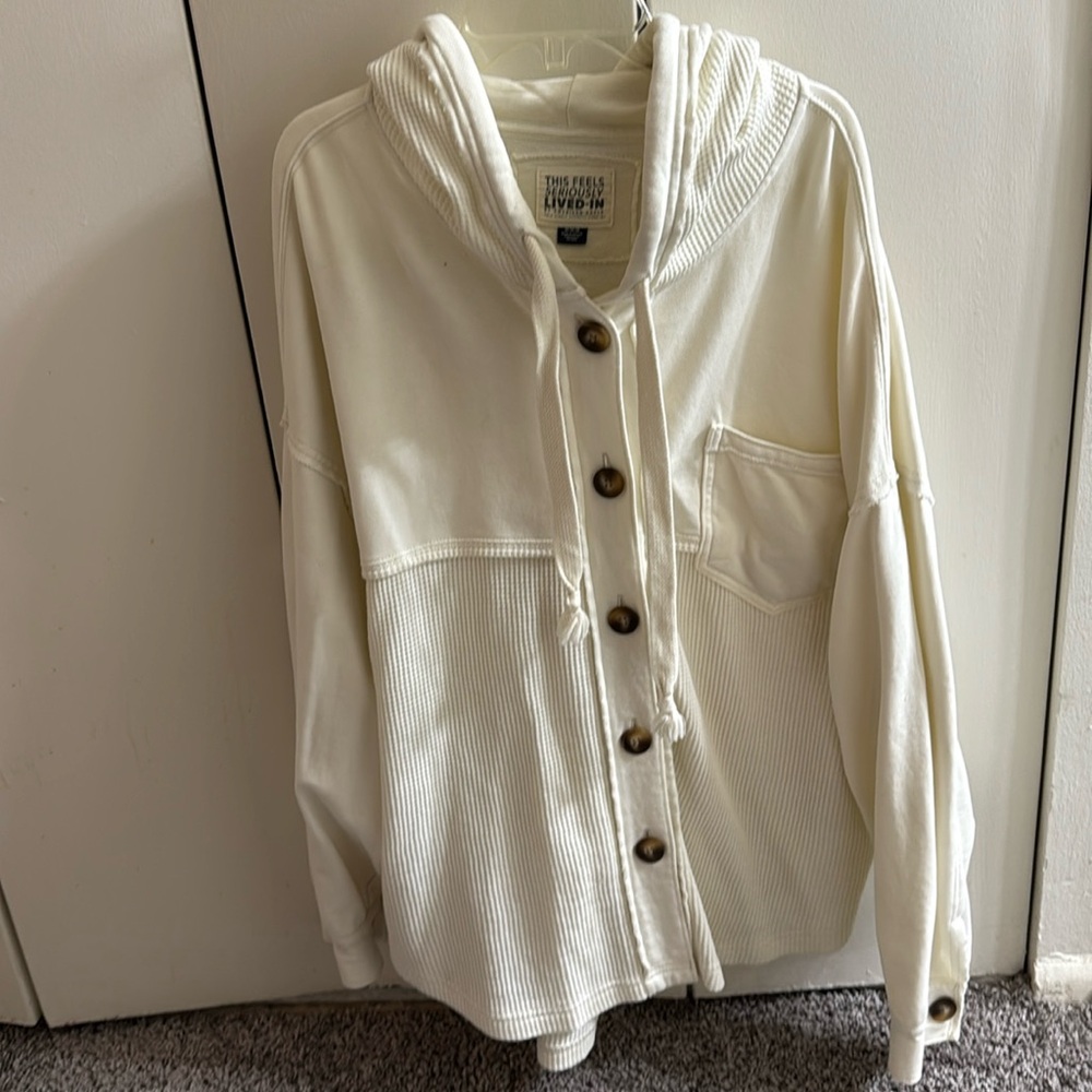 Comfy waffle knitted Jacket